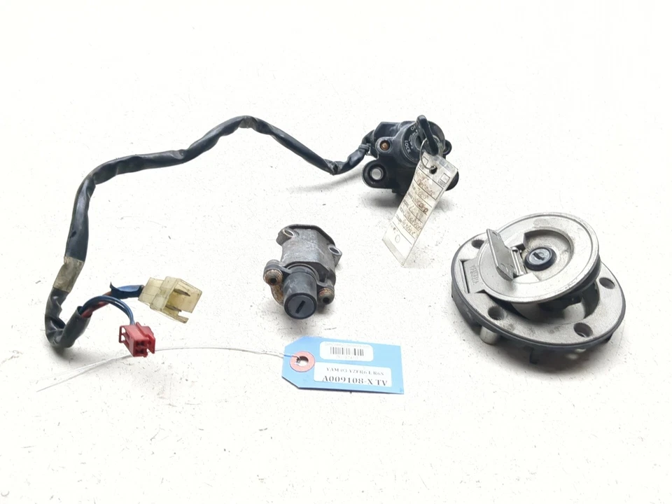  03-05 Yamaha YZF-R6 06-09 R6S Lock Set Ignition Switch Cap And Key - Image 1 of 4