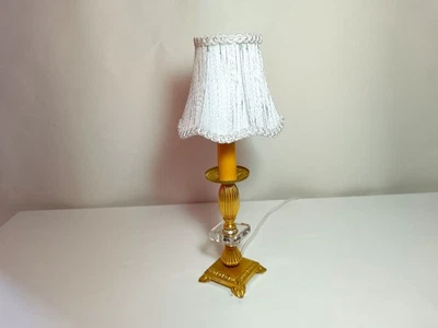 Lámpara de mesa, lámpara de acento, latón dorado, estilo barroco victoriano, rococó, Italia Foto 1 de 4