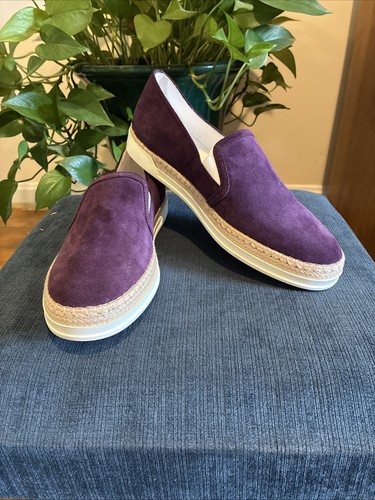 TOD’S Tod's Gomma Rafia Pantofola Slip On Viola Camoscio 39