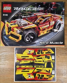 Original instructions + stickers LEGO Racers 8146 - Nitro Muscle