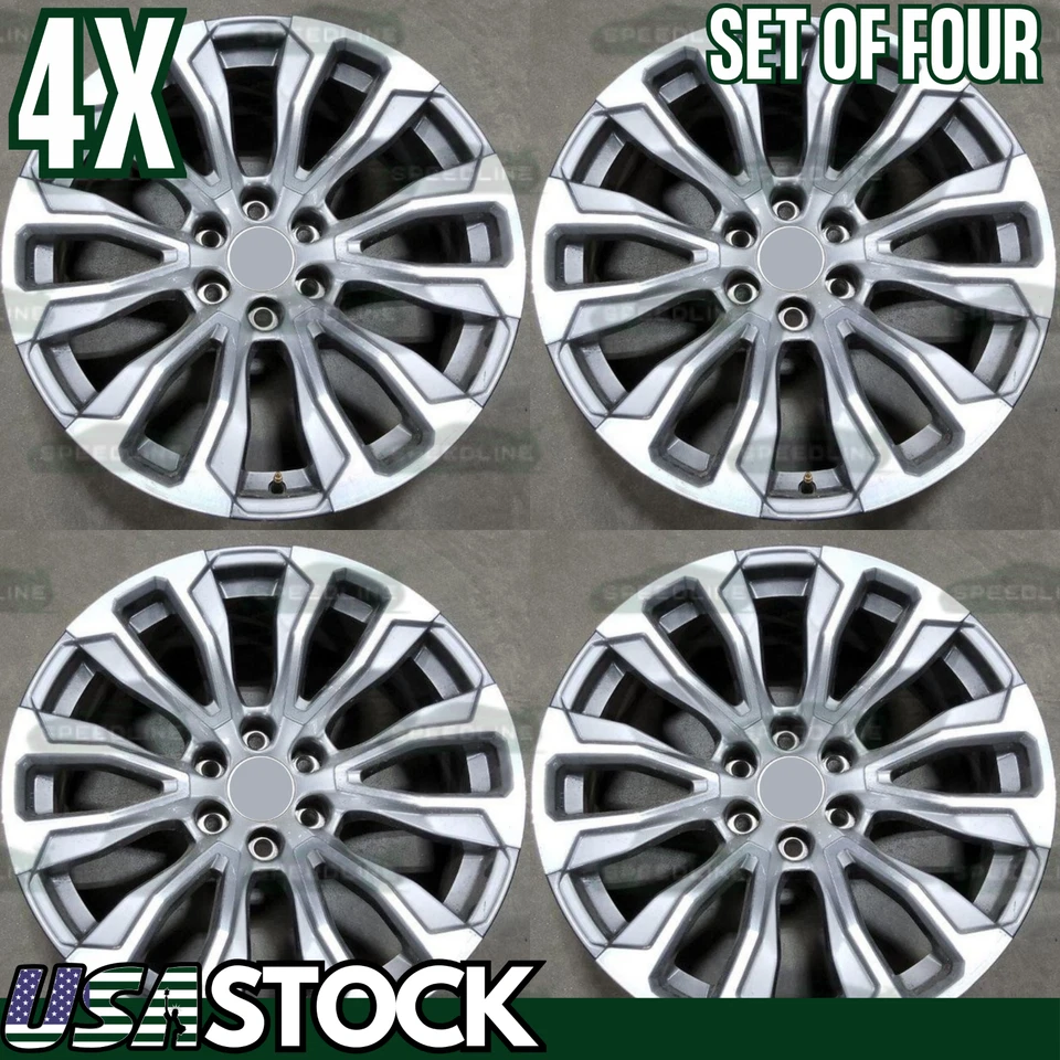 4PC New 22" Replacement Wheel Rim 2021-2024 For GMC Yukon XL Denali Sierra 1500 Foto 1 de 1