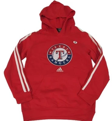 Novo Texas Rangers YOUTH Tamanhos P-M-L-XL Peso Leve Vermelho Adidas Hoodie - Imagem 1 de 4