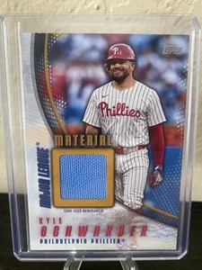 2025 Topps Series 2 KYLE SCHWARBER Major League Material Relic gold /50 PHILLIES - Picture 1 of 2