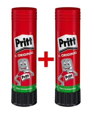 2 x Pritt Klebestift Klebetube 43g, kalt auswaschbar, lösungsmittelfrei PK811
