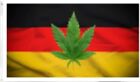 35 Deutschland Cannabis Bubatz FLAGGE BANNER 100D MIT TÜLLEN