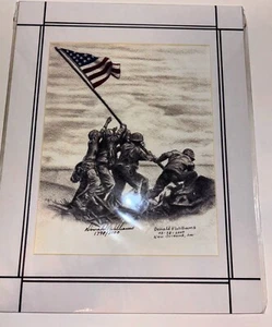 Iwo Jima Print By Donald V. Williams Limited Edition-SIGNED By Artist - Picture 1 of 4