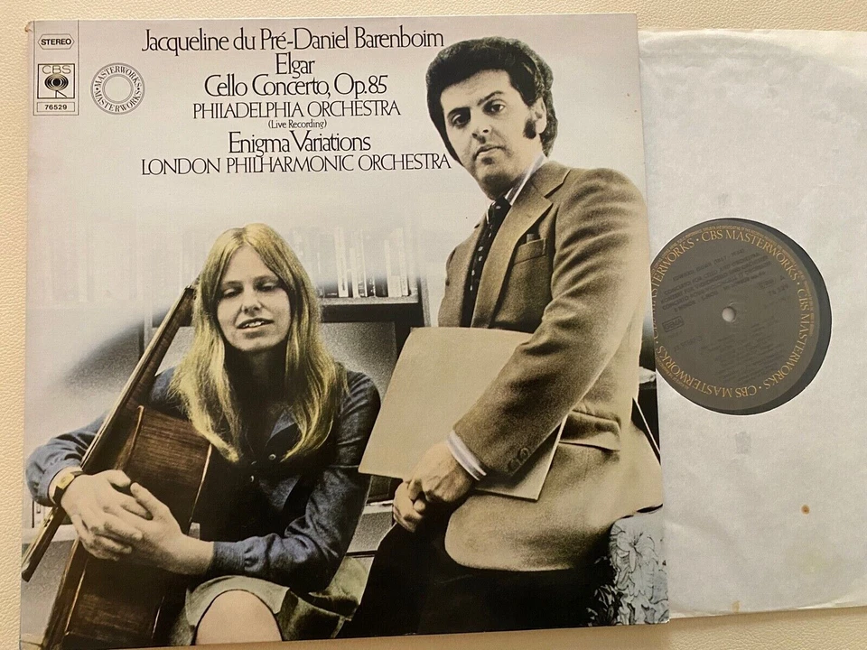 ELGAR: Violoncello concerto Enigma Variations   du Pré Barenboim / CBS Germany - Photo 1/1