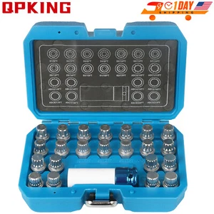 23PC Car Anti-theft Lug Nut Screw Removal Key Socket Set Fit For Volkswagen Audi - Picture 1 of 9