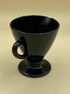 Hazel Atlas Glass Ovide Black Creamer 1930s Art Deco - Imagen 1 de 10