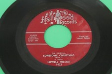 LOWELL FULSON 45 Lonesome Christmas (Original) / Part 2 HOLLYWOOD 1022 Rare 1955