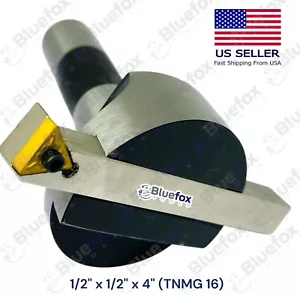 2.5" Fly Cutter R8 Shank for Bridgeport Milling Machine + 1/2" X 4" Indexable - Picture 1 of 4