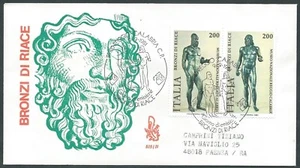 1981 ITALIA FDC VENETIA 515 BRONZI DI RIACE NO TIMBRO ARRIVO - CG - Picture 1 of 1