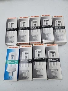SYLVANIA 18 WATT DULUX T/E 20760 1200 LUMENS BULB LOT OF 9 - Picture 1 of 2