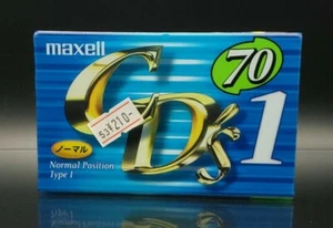 Maxell CD's-I 70 Blank Audio Cassette Tape, Type I Normal Bias, Japan 1999 - Picture 1 of 4