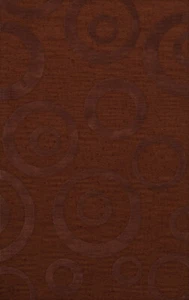 Red Transitional Bubbles Rings Area Rug Circles DV5 - Picture 1 of 35
