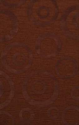 Red Transitional Bubbles Rings Area Rug Circles DV5 - Image 1 of 2