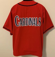Vintage 90s St Louis CARDINALS JERSEY Russell SEWN Letter ZIP NWT NEW Old Stock
