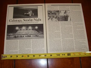 1980 CALISTOGA CALIFORNIA SPRINT CAR RACE - ORIGINAL ARTICLE - Picture 1 of 2