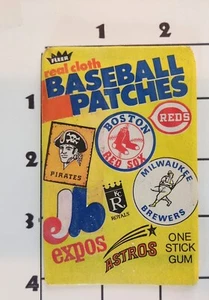 1976 Fleer baseball Real Cloth Patches Unopened Gum Included Vintage Adhesive - Picture 1 of 1