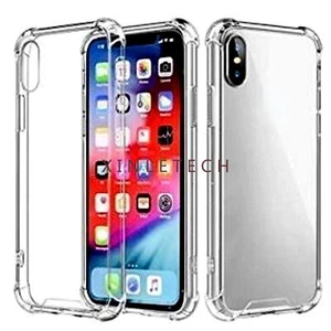 CLEAR CASE For iPhone X and XS Bumper Shockproof Gel Phone Case Cover New - Photo 1 sur 12