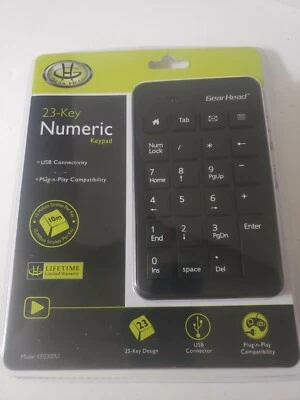 NEW Gear Head 19-Key Numeric Keypad USB Plug n Play Gaming - Image 1 of 4