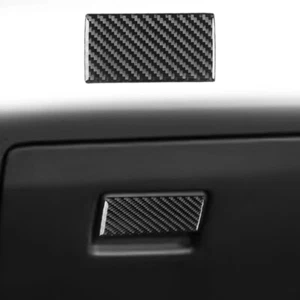 Real Carbon Fiber Co-pilot Glove Box Handle Trim for Mazda CX-9 2016-2023 - Picture 1 of 5