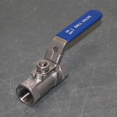 USA Sealing Ball Valve ZUSA-VLV-3, 1/2" NPT, 304 Stainless Steel, 1000 psi WOG - Image 1 of 4