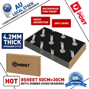 Butyl Sound Deadener Foam Roll 50% Thicker Heat Proof Auto Noise Insulation Mat - Picture 1 of 29