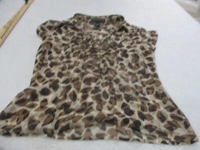 Blusa mujer Geoffrey Beene estampado guepardo talla S Foto 1 de 4