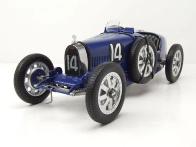 Bugatti T35 #14 1925 Blu Scuro Modellino 1:12 Norev - Immagine 1 di 4