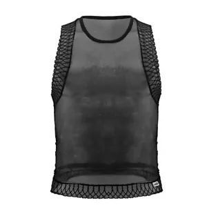 Ropa interior para hombre: camiseta sin mangas de malla CandyMan 99758 - Imagen 1 de 6
