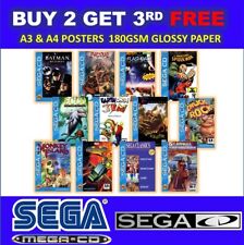 Sega Mega Cd Game Posters Collection , A3 180gsm Poster Prints