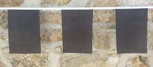 Plain Black Flag Bunting - 6m With 20 Flags - Picture 1 of 3