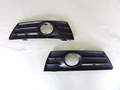 FOG COVER PAIR SET FOR 2009-2012 VW CC SEDAN NON MTECH BUMPER GRILLE - Image 1 of 3