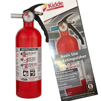 Kidde DRY CHEMICAL FIRE EXTINGUISHER Home Car Auto Garage Kitchen Safety 5-B:C • 22.63$