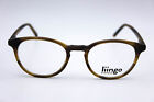 Liingo Golding Blonde Round Eyeglasses Frames 48-19-145