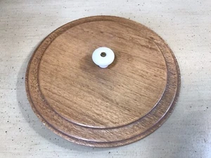 Vintage Wooden Round Barrel Crock Lid Top 7” - Picture 1 of 4