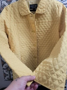 Womens Nordic Lights Quilted Jacket Light Lined Yellow Large - Picture 1 of 4