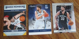 Marc Gasol Lot of 3 DIFFERENT Trading Cards w/1 INSERT NBA Basketball Grizzlies - Picture 1 of 2