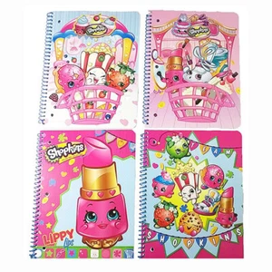 4x SHOPKINS ESSEN Kinder Mädchen Schule Spirale Themenbuch Journal Notizbücher NEU - Bild 1 von 7