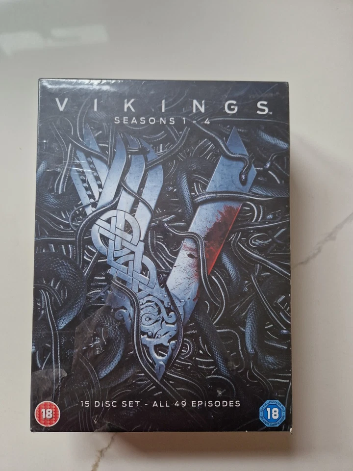 Vikings - Seasons 1-4 DVD BOXSET 15 Disc 49 Episodes TV Series Region 2