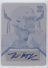 2023 Leaf Metal Printing Plate Cyan 1/1 Tanner McKee #PA-TM1 Rookie Auto RC 01g0