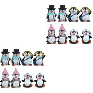  2er-Pack Kuchen dekorieren Troll Puppe Trolle Puppen Schreibtisch lebensechte Mini-Pinguine