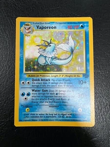 Pokemon WOTC 1999 Jungle Base Set Vaporeon holo Rare Vintage Pokemon Card NM - Picture 1 of 4