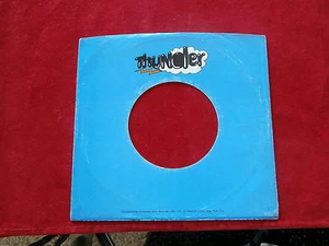 Thunder Records ~ ~ ~ SCHALLPLATTENFIRMA ÄRMEL ~ 7" EINZELNE 45 1/MIN - Bild 1 von 1