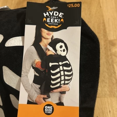 Hyde and Eek Boutique Esqueleto Portabebés Cubierta Halloween Disfraz 0-6 Meses Foto 1 de 4