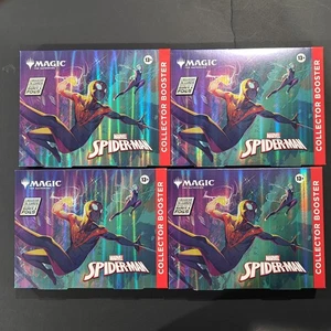 Magic The Gathering Marvel’s Spider-Man Collector Booster Omega Sealed Lot of 4 - Picture 1 of 2