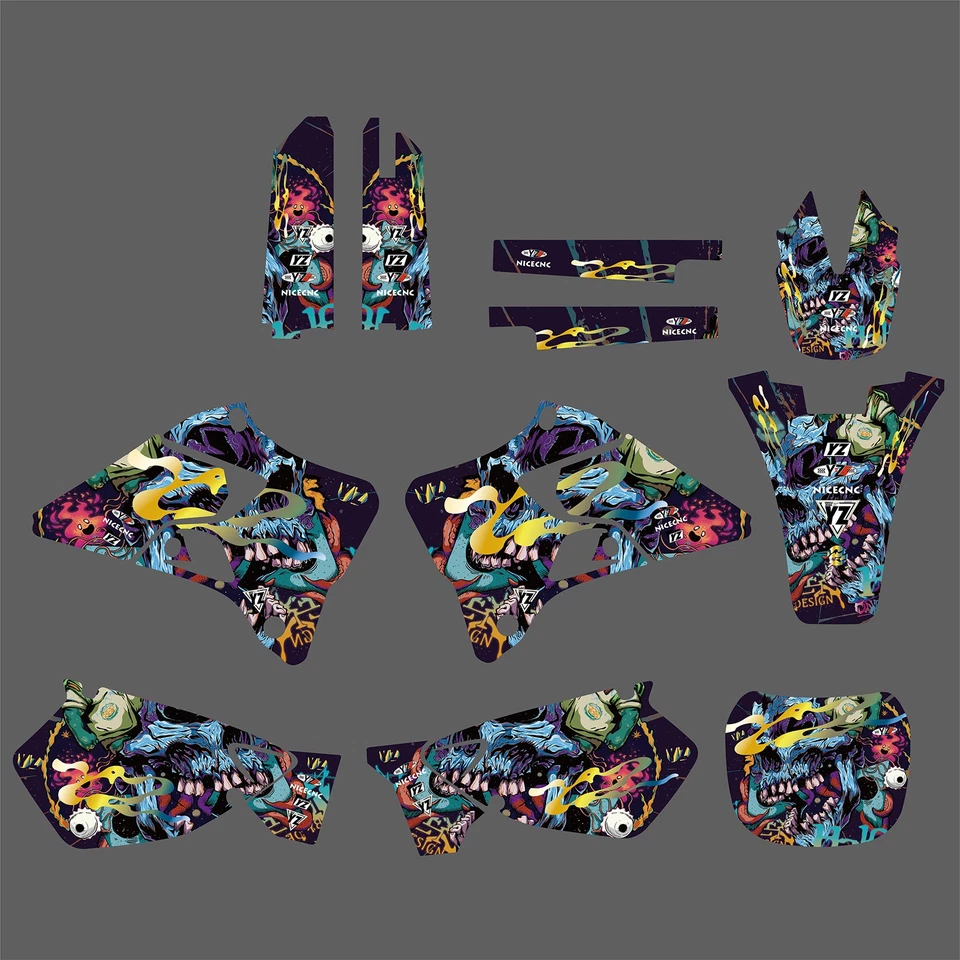 Team Graphics Decals Stickers Deco For Yamaha YZ 125 250 YZ125 YZ250 1996-2001 Foto 1 de 1