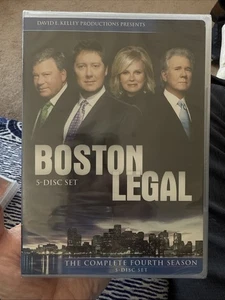 Boston Legal Fourth Season Four 4 (DVD, 2009, 5 Disc, Region 1) New Sealed - Picture 1 of 2