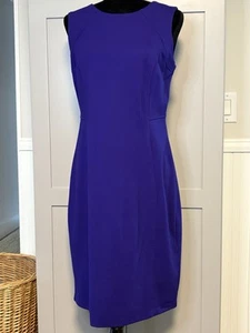 Funda de Vestido Talbot Sin Mangas Púrpura Talla 8 Cremallera Trasera Elastizada Ropa de Trabajo Carrera - Imagen 1 de 10